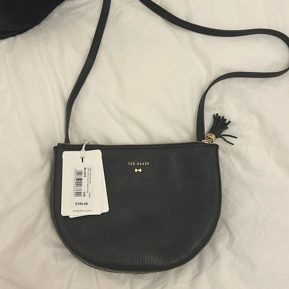NWT TED BAKER semi circle black crossbody